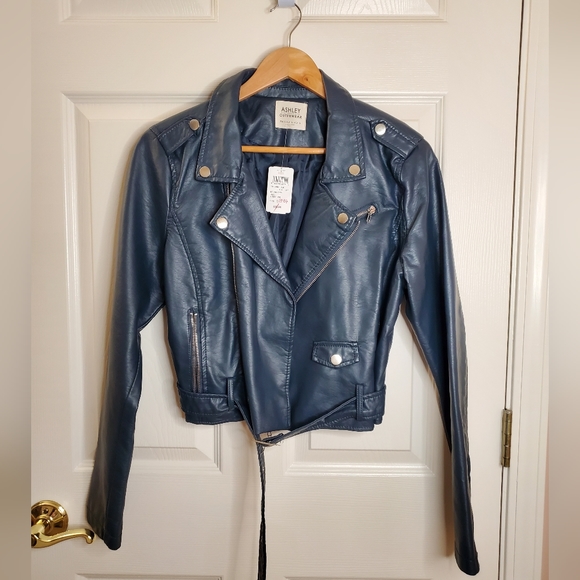 NWT Faux Leather Jacket - Picture 1 of 3